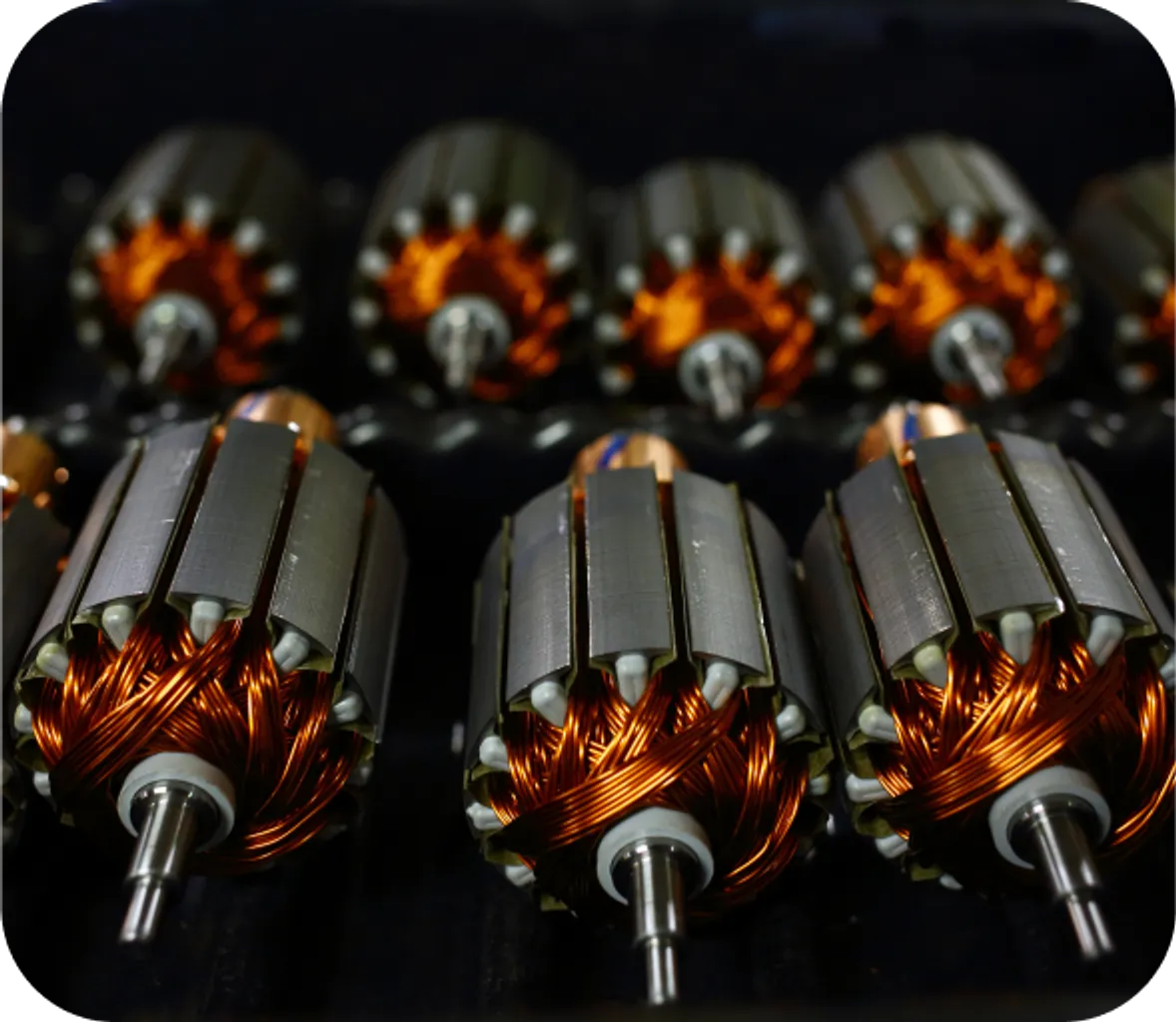Rotors de moteurs DC MOTOR bobinés cuivre